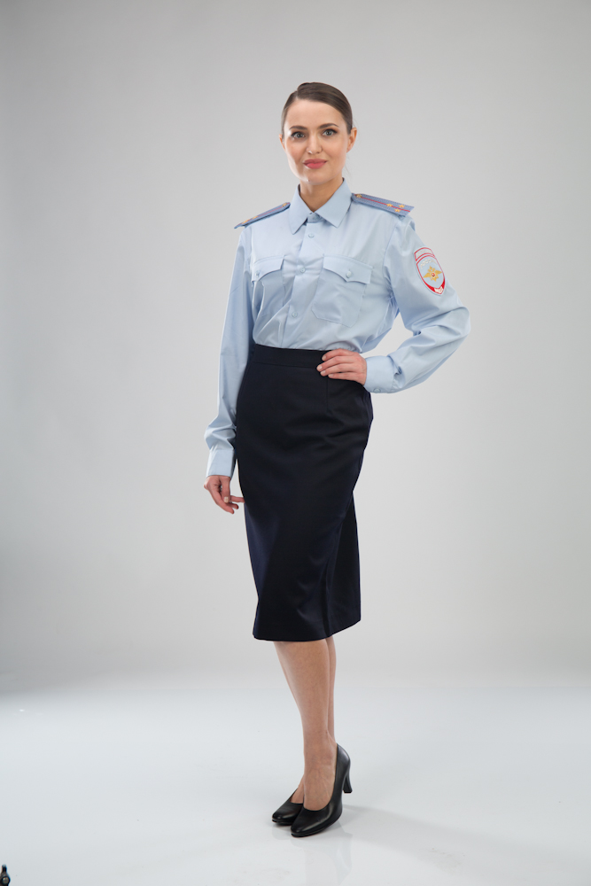 Платье сотрудника полиции с коротким рукавом